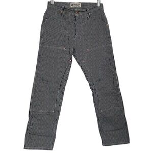 Grease Point Workwear Pants Railroad Carpenter Men’s 30x28 Hickory Striped Denim